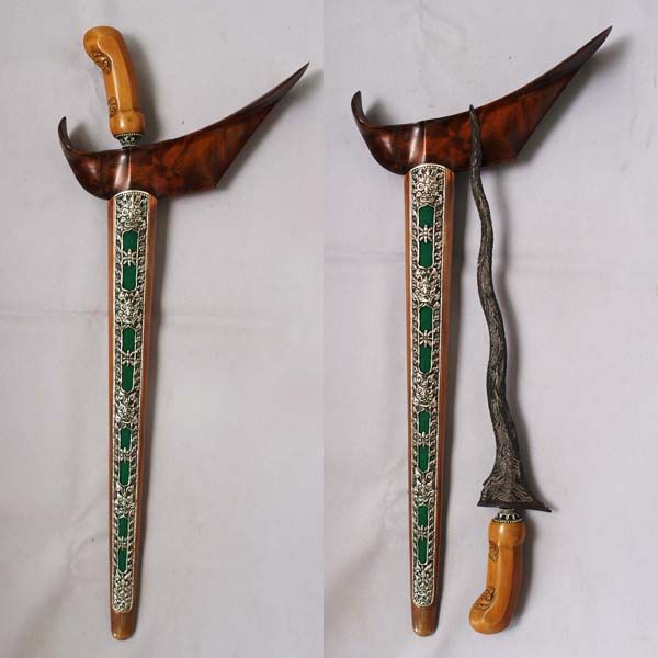 Old Keris 7 Luk Carubuk Majapahit Naga Rangsang Javanese Jawa kris 