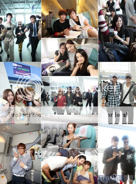 [100902/OFFICIAL] SM Town in Incheon airport and on the plane to LA, 7P | Super Junior Smtown-2