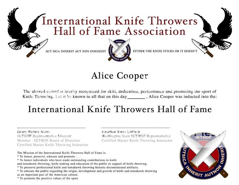 Alice Cooper & Throwing Knives Aliccooperinduction