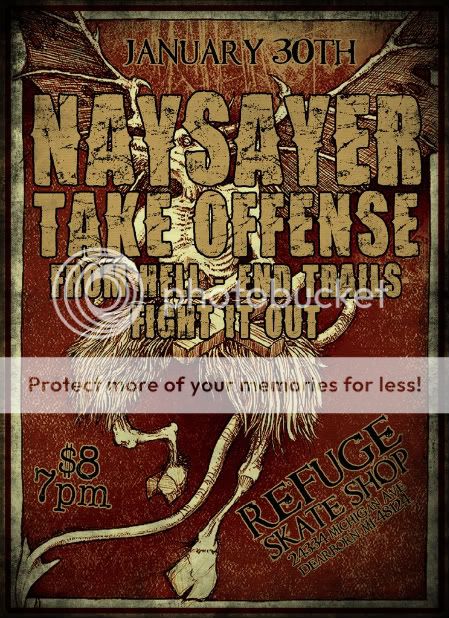 January 30th @ Refuge - Naysayer, Take Offense, From Hell, Fight It Out 01-30-10-1
