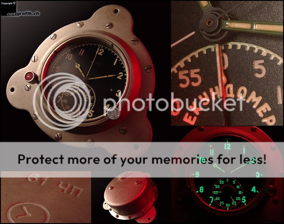 Un chronographe de bord de sous-marin russe, et non Mig Submarine-clock