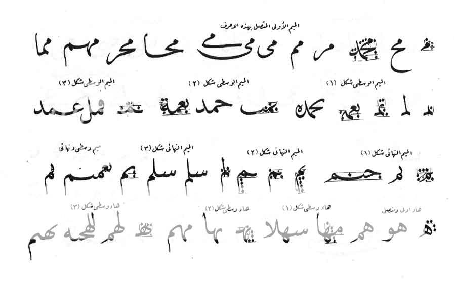 دروس خط النسخ للخطاط هاشم محمد الخطاط 7