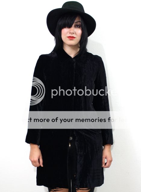 Banana Republic Black Velvet Goth Steampunk Victorian Gypsy Jacket 