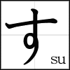 2 bộ chữ cơ bản của Nhật ngữ-Hiragana & Katakana Su