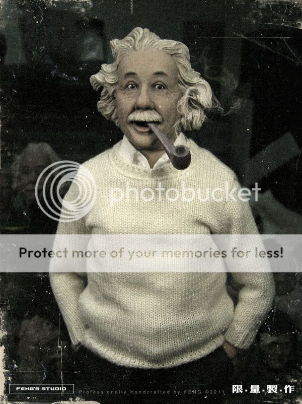 Feng's Studio - Einstein head sculpt 1/6 Alb-c