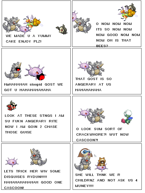 Super duper Cascoon and Rhydon journey!!! (PG-15: some swearing)