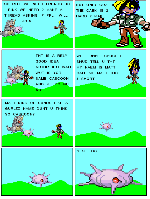 Super duper Cascoon and Rhydon journey!!! (PG-15: some swearing)