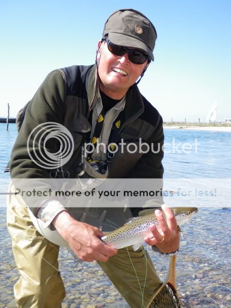 Joop with his first seatrout