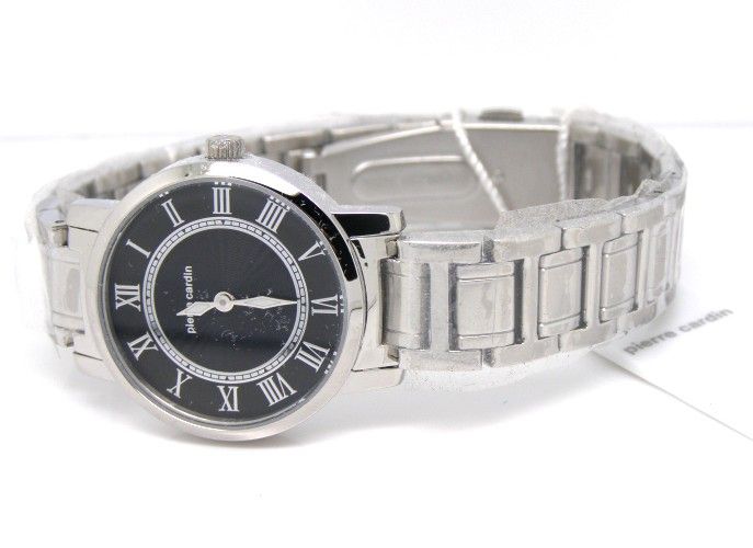 Pierre Cardin Ladies Classic Calendar Bracelet Watch PC104692F05 Stainless Black