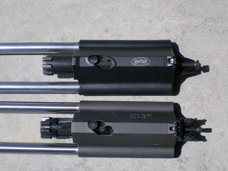 Side by side photos of an AUG A1, AUG A3, Microtech XM17-E4 and an STG ...