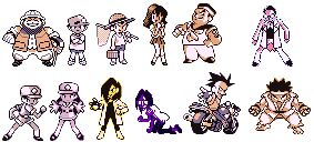 [PokeCommunity.com] Red And Blue Trainer Sprites