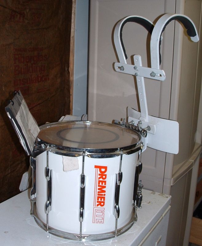 PREMIER MARCHING SNARE DRUM W/SHOULDER HARNESS & MUSIC HOLDER 14 X 12 ...