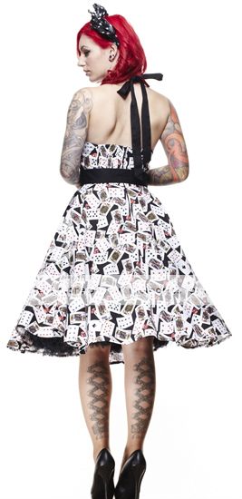 Hell Bunny ~PoKeR FaCe~ Vegas Cards Dice Casino Party 50s Prom Dress 