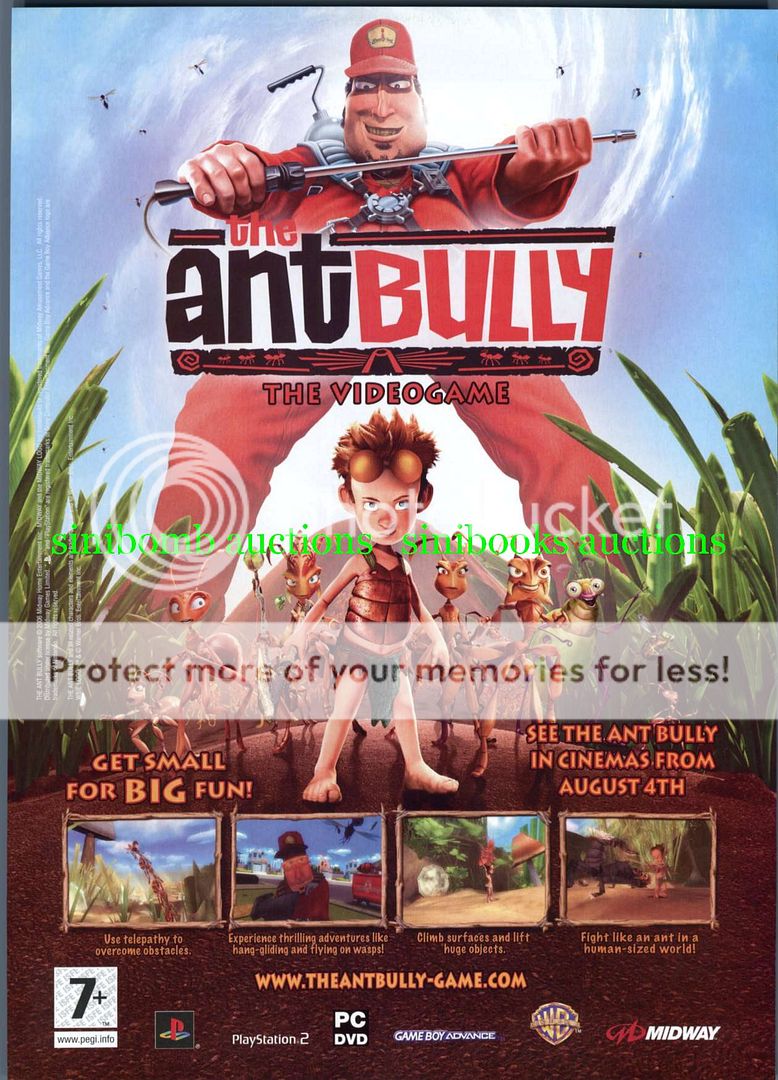 The Ant Bully Game Boy Advance Playstation 2 PS2 Original Magazine ...