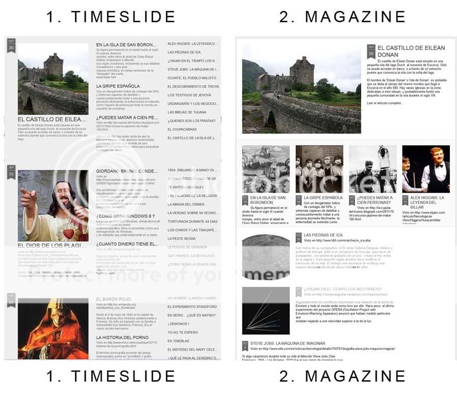 ¿Timeslide o Magazine? Formato2