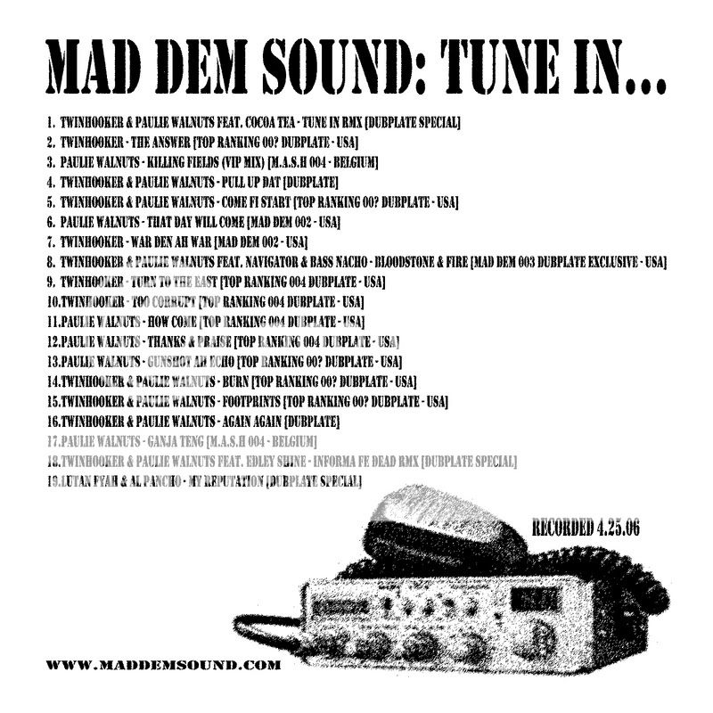 SAM 29 .12.07 = Mad dem + Dj K + Dmd MadDemSound-TuneIn-back