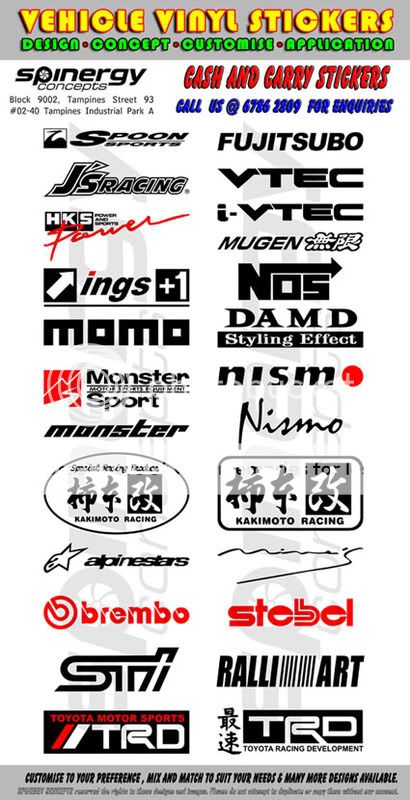 Vinyl Die-Cut Stickers- Laptops/Wall Murals/Cars CashnCarryStickers