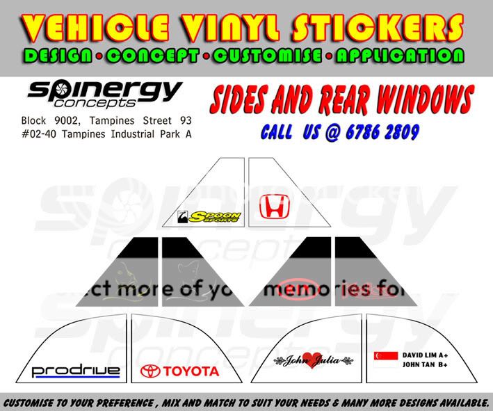 Vinyl Die-Cut Stickers- Laptops/Wall Murals/Cars WindowsStickers