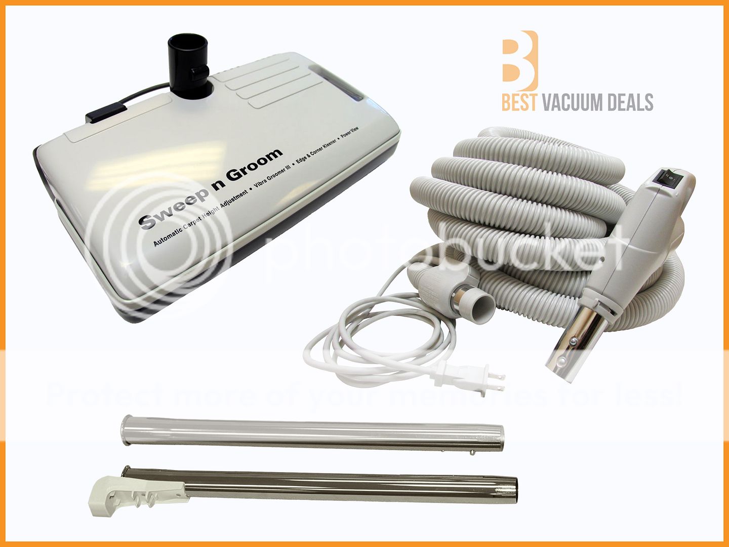 35' Eureka Beam Central Vacuum Electric PowerHead Kit | eBay