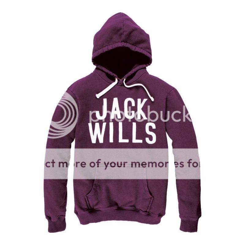 JACK WILLS BRIDFORD PURPLE CLASSIC FIT HOODIE L £69 2011  