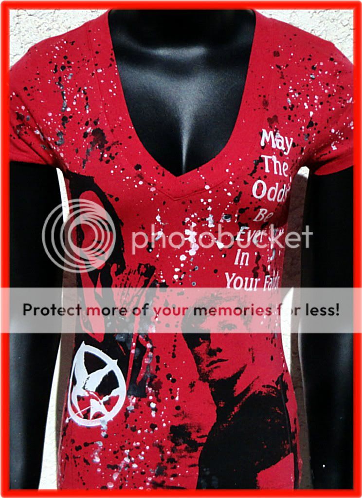 DiY The Hunger Games Top Peeta Mellark Katniss  