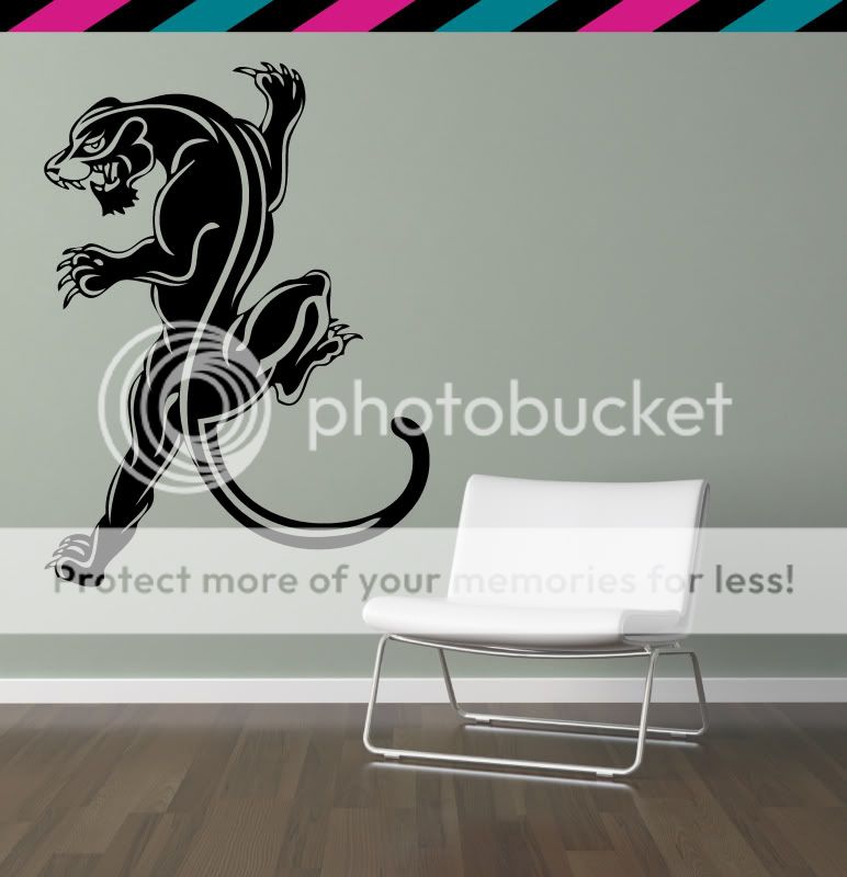 Black Panther Tattoo Cat claw puma Wall decal Decimator  