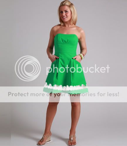 NWT Womans Lilly Pulitzer Blossom Jaquard Prep Green Dress sz 6  