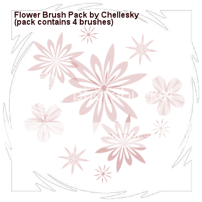 Flower brushes from Chellesky Flowerbrushpack