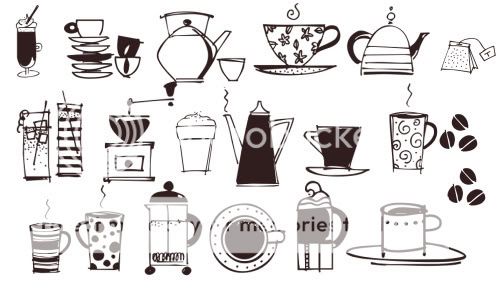 Tea/Coffee Shapes by Sussie Teacoffeprv