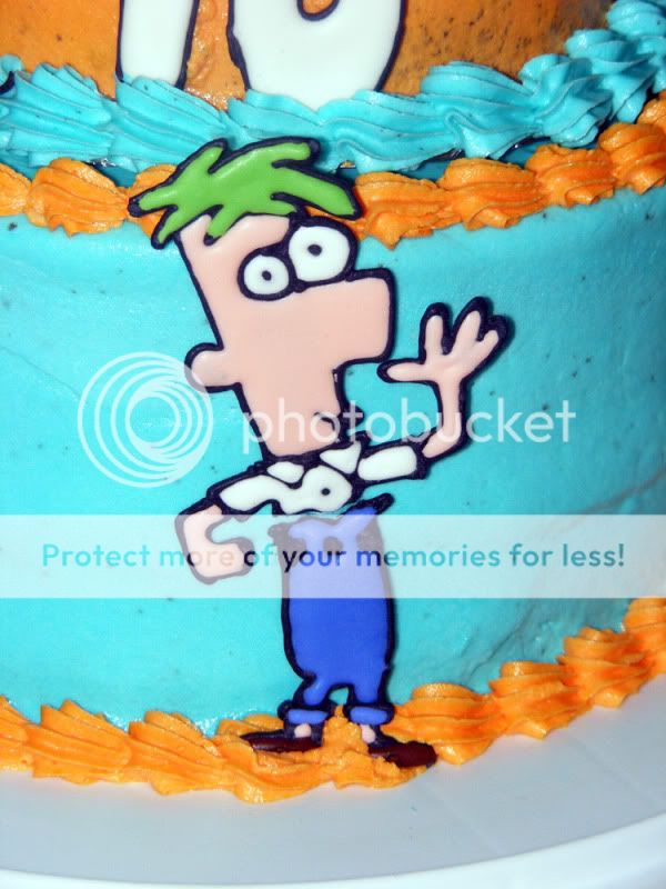 A couple of cakes I made recently... Ferb1