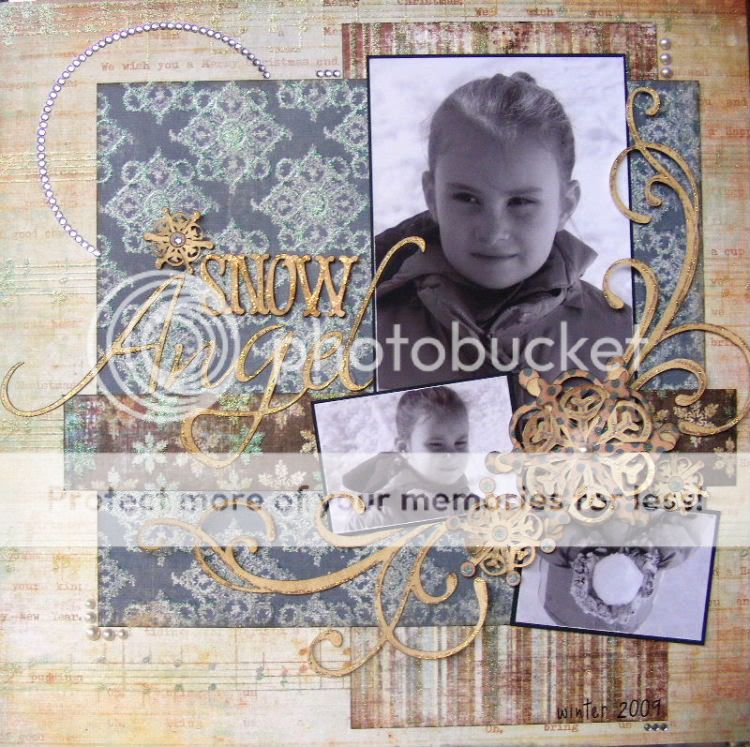12/20 Challenge ~ Do something Different with a Die Cut RobinWadeSnowAngel