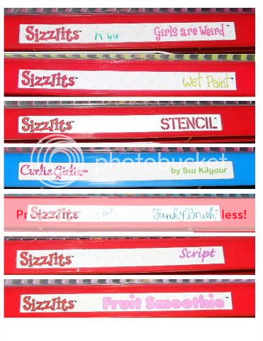 SIZZIX/SIZZLIT ITEMS FOR SALE SizzletFonts