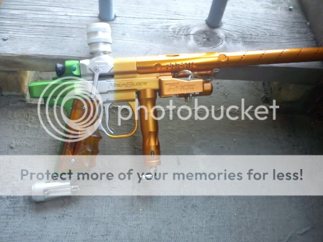 Exceptionally Rare Racegun Autococker Paintball Marker / Gun   Irish 