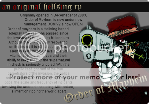 Order Of Mayhem (OOM) Ad