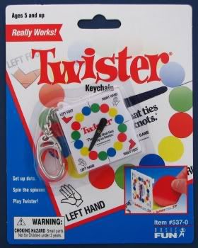 Twister Board Game Basic Fun Key Chain Keychain V1 New  