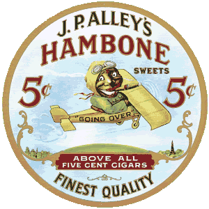 Alleys Hambone Cigars Porcelain Magnet Fridge New  