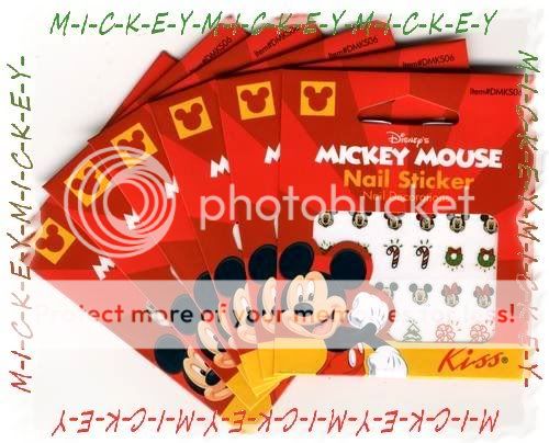 188 HOLIDAY MICKEY & MINNIE Disney Nail Decal Stickers  