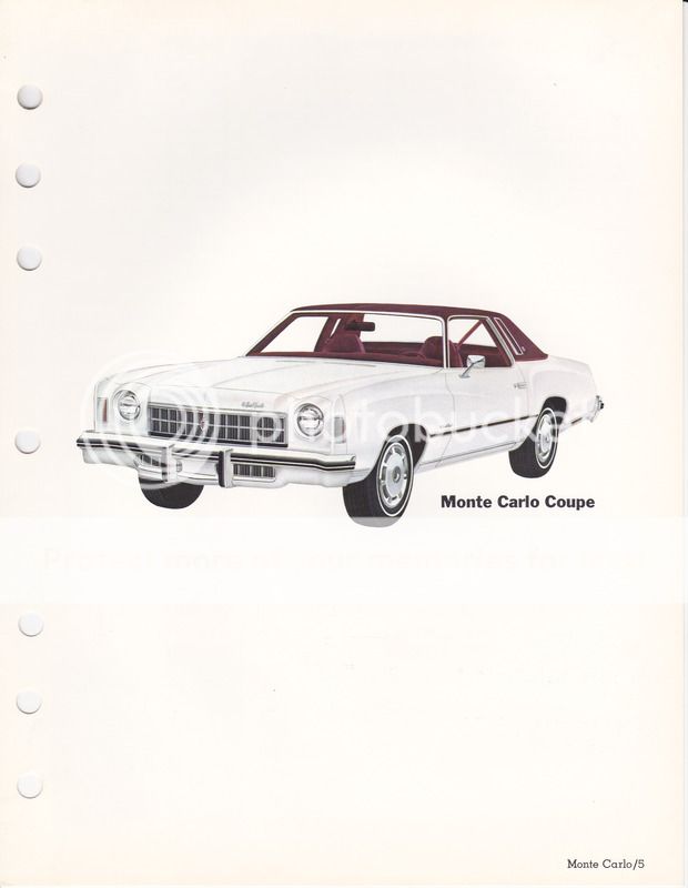 1975 Salesmans Information Manual Monte Carlo Section IMG_0004_2