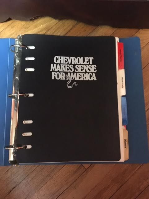 1975 Salesmans Information Manual Chevelle Section First