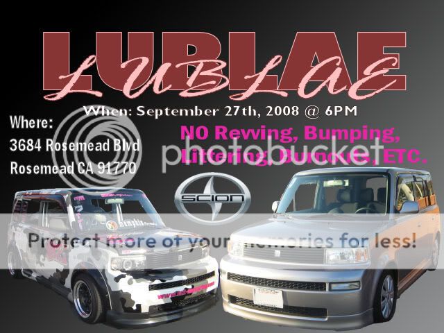 626 Meet and greet 9/27/2008 6PM!!!! Scionmeet9-27-08