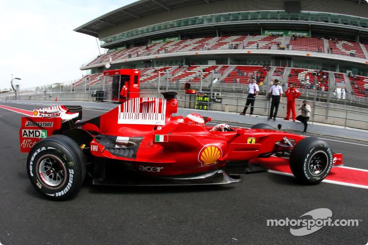 Ferrari F2008 Spain, test and Race Pics: F2008MichaelTest