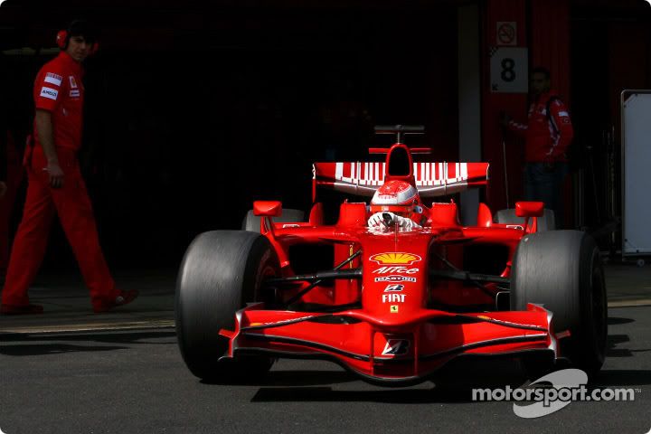 Ferrari F2008 Spain, test and Race Pics: F2008MichaelTest2