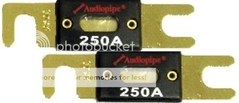 AUDIOPIPE ANL 250 AMP GOLD PLATED FUSES   
