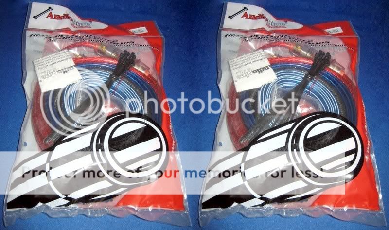 AMP WIRING INSTALL KITS (2) 4 Ga GAUGE 2100W  