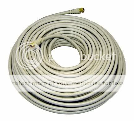 one roll of 100 foot rg 6 white coaxial cable