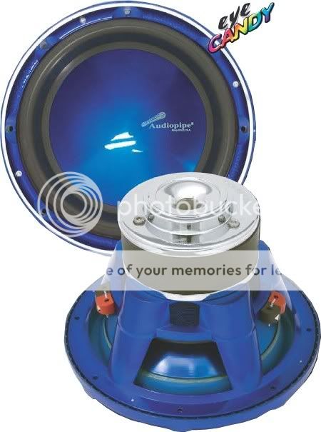   BLUE HIGH POWERED AUDIOPIPE 2000 WATT DUAL VOICE COIL 15 CAR