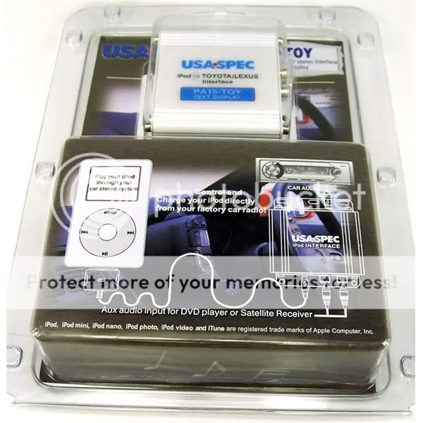 USA SPEC IPOD TOYOTA CAR STEREO INTERFACE +TEXT DISPLAY  