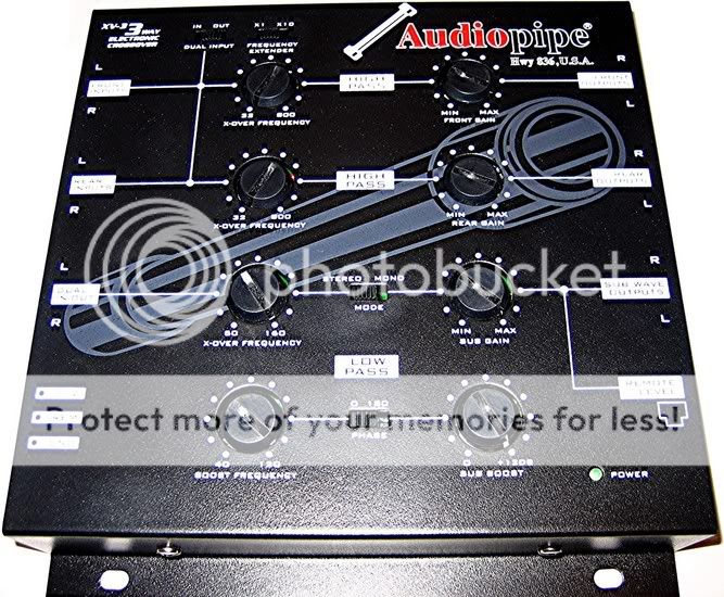 CROSSOVER W/ BASS KNOB AUDIOPIPE 3 WAY ELECTRONIC XV 3  