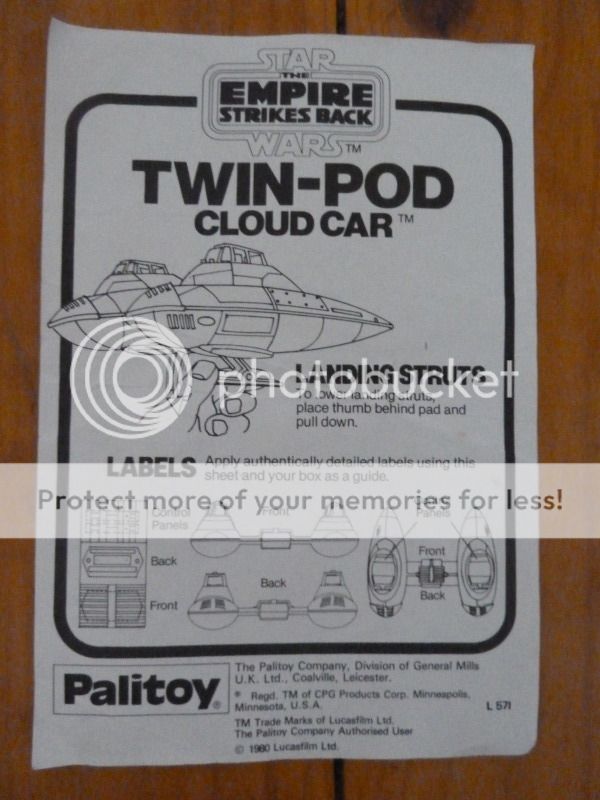 Palitoy stickers, posters, instructions and catalogues P1030693
