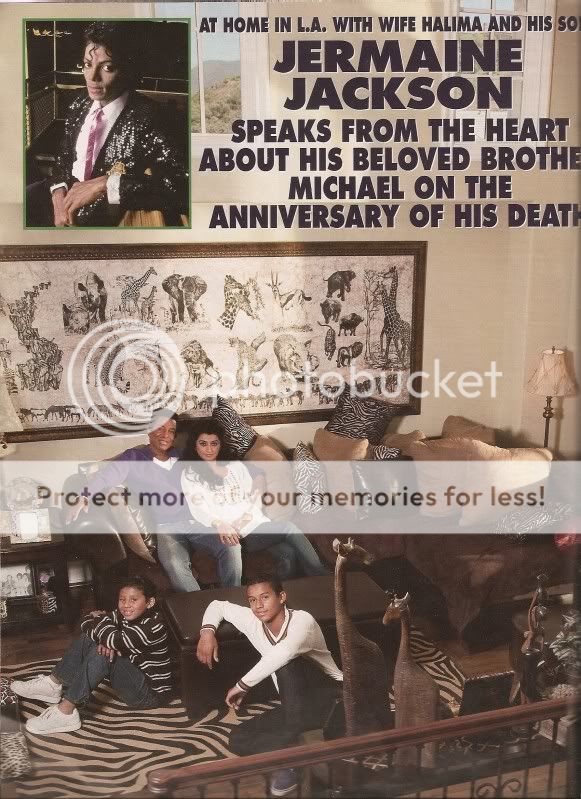 Jermaine's @ Home Photoshoot/interview with Family in Hello Magazine Scan0003-2